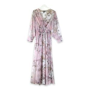 Kate & Lilly Pink Floral Maxi Dress Size 8